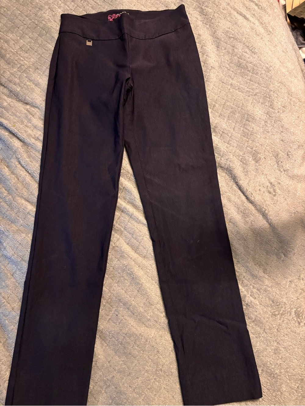 Peck & Peck Black Straight-Leg Women's Pants